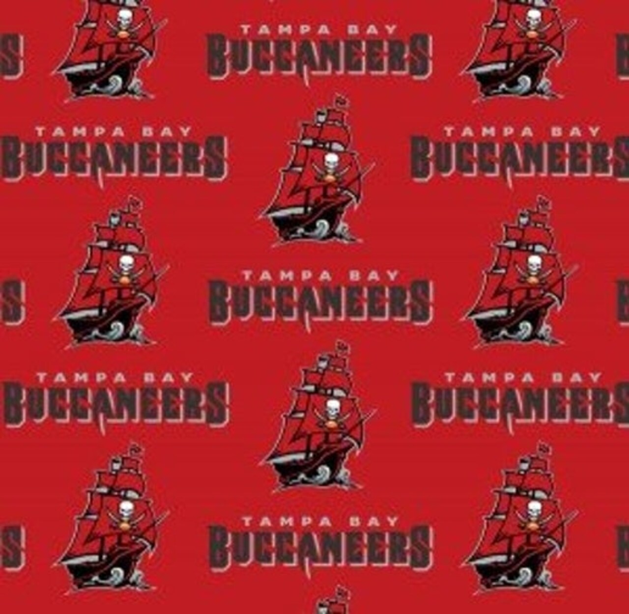 Licensed NFL Tampa Bay Buccaneers Cotton 6488-D Fabric by the Yard